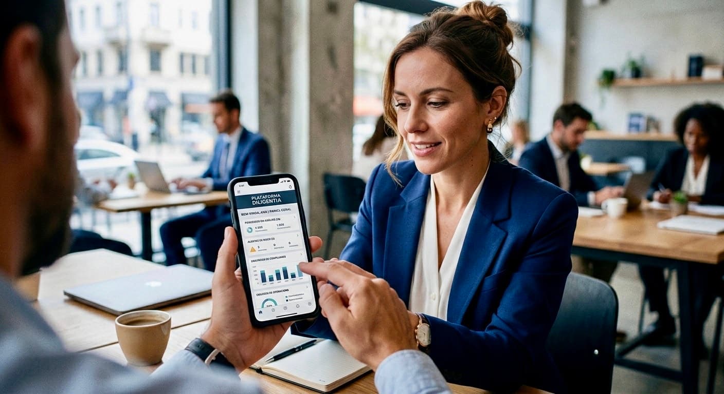 Interface do Aplicativo Plataforma Diligentia