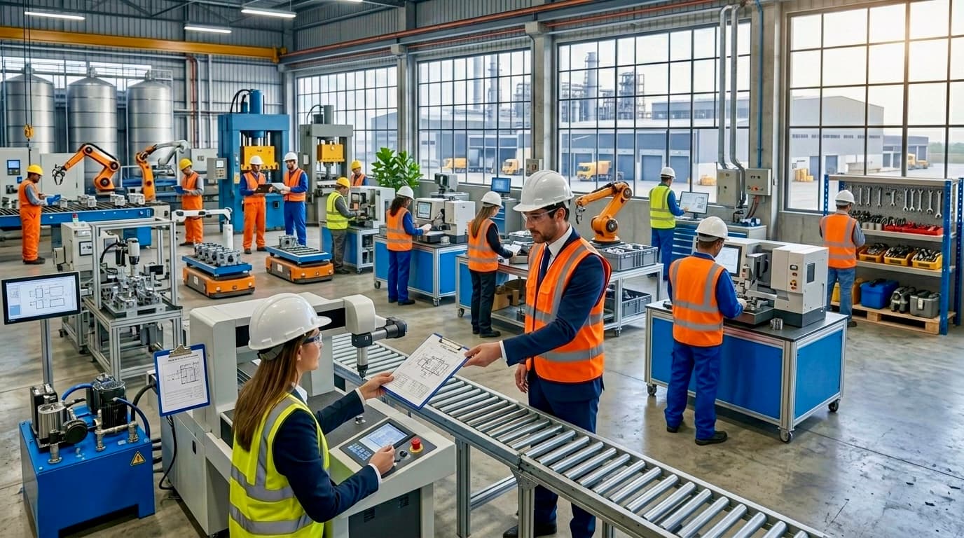 Trabalhadores em ambiente industrial sujeitos à NR-1
